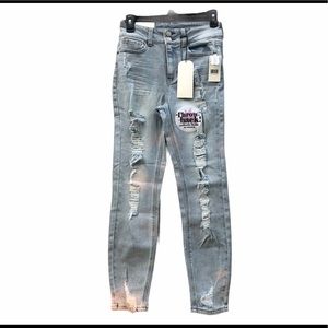 Vanilla Star Junior Distressed High Rise Jeans